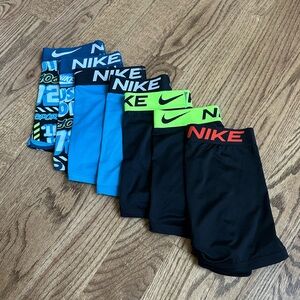 Nike Boys' Boxer Briefs Set - Blue, Neon Green, Black